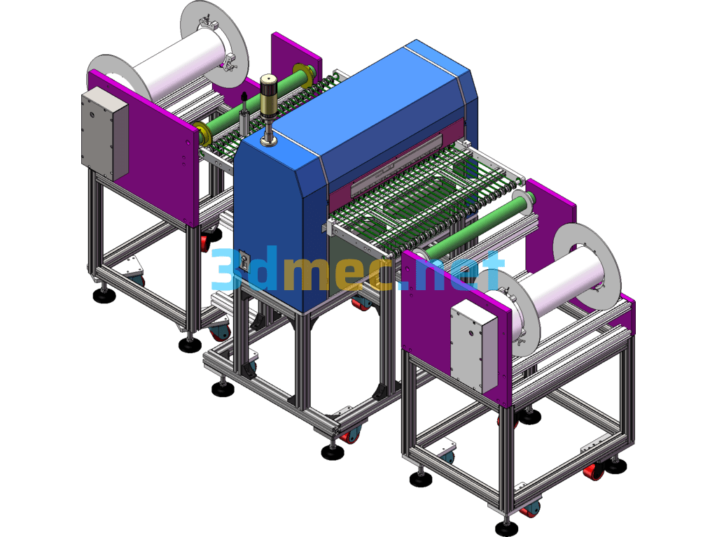 Sheet Cleaning Machine Finishing - 3D Model SolidWorks Free Download