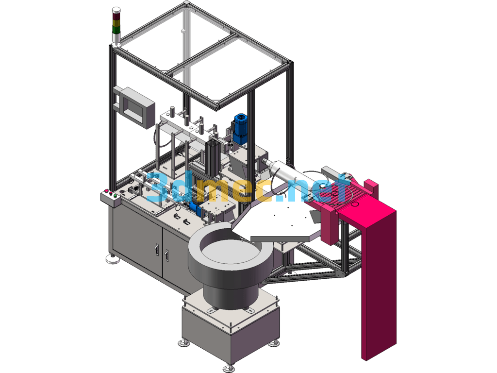 Circlip Sorting Machine - 3D Model SolidWorks Free Download