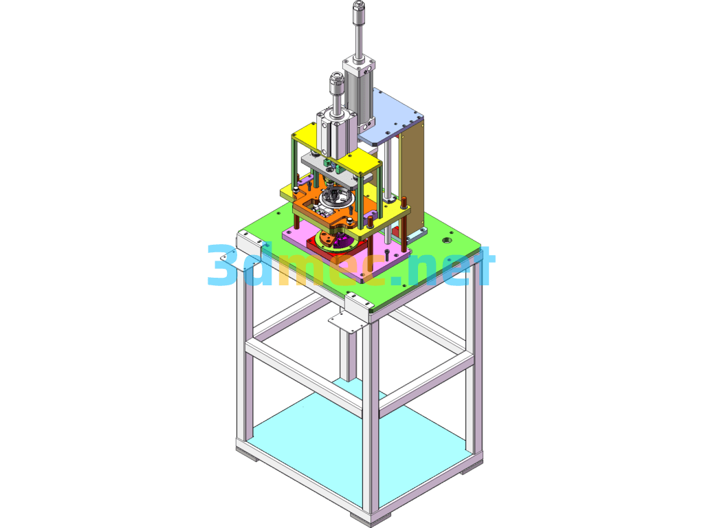 Oil Pump Flange Plug Sensor Assembly Equipment - 3D Model SolidWorks Free Download