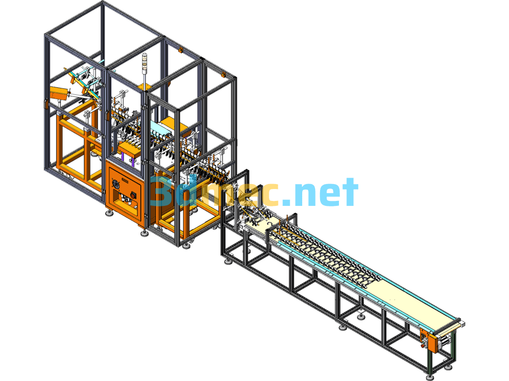 Lower Body Hanger Bead Machine Right - 3D Model SolidWorks Free Download