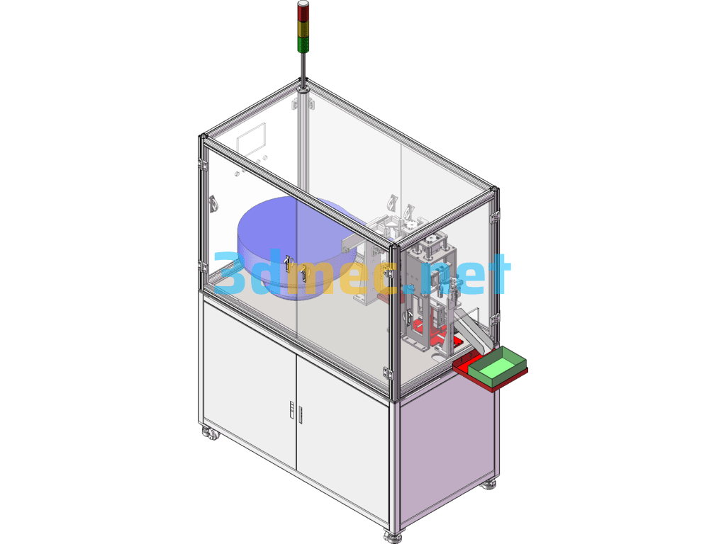 Capacitor Leg Shearing And Bending Machine - 3D Model SolidWorks Free Download