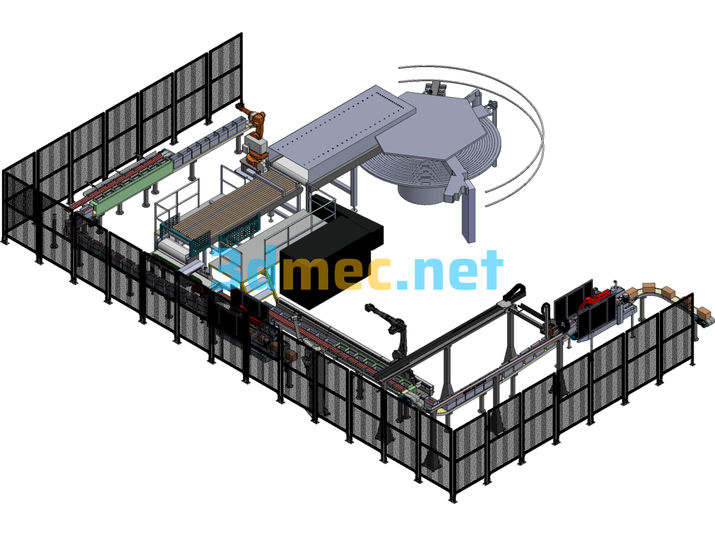 Electric Measuring Machine Automation Unit - 3D Model Exported Free Download