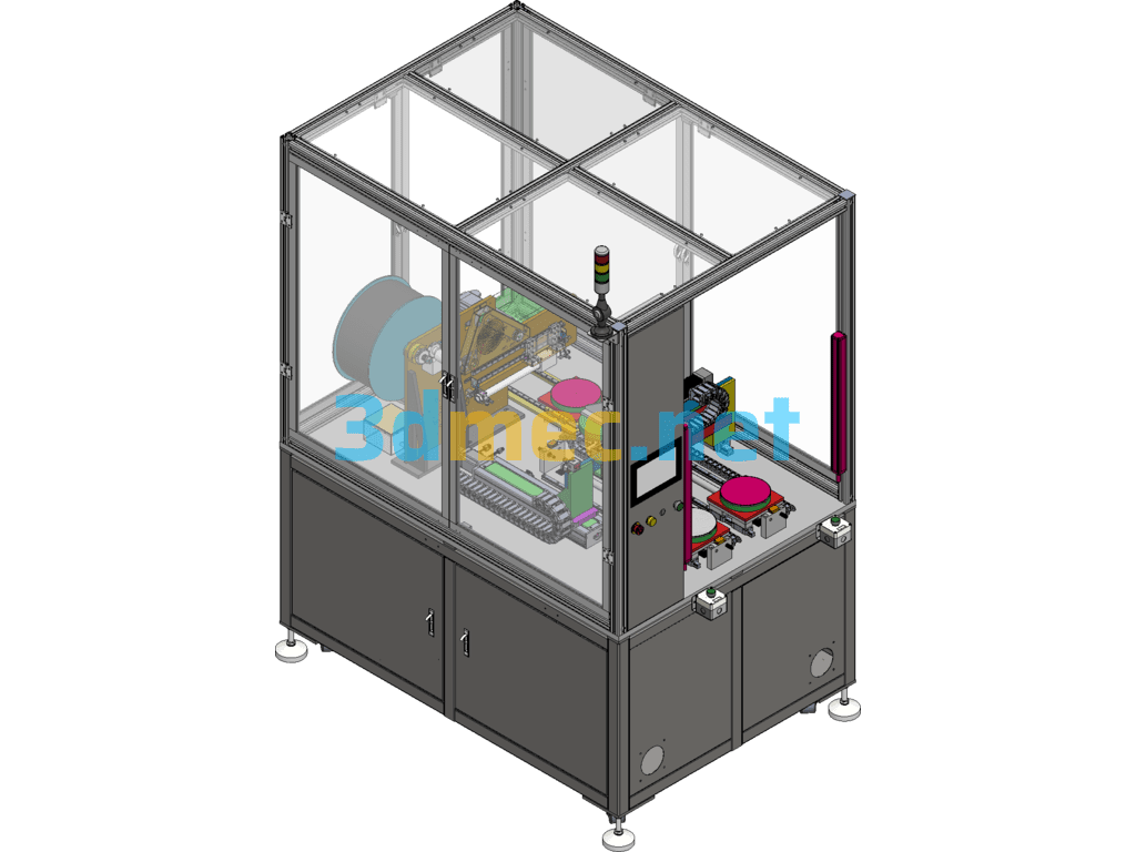 Circular Automatic Attachment - 3D Model SolidWorks Free Download