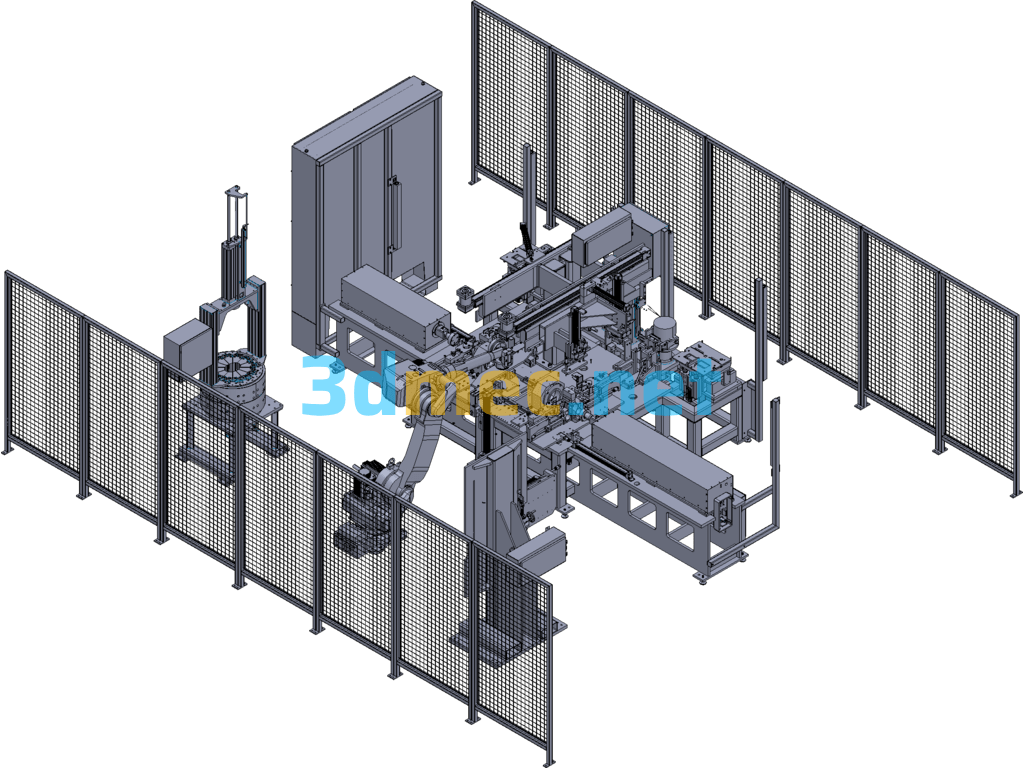 Automobile Converter Assembly Equipment Production Line - 3D Model Exported Free Download