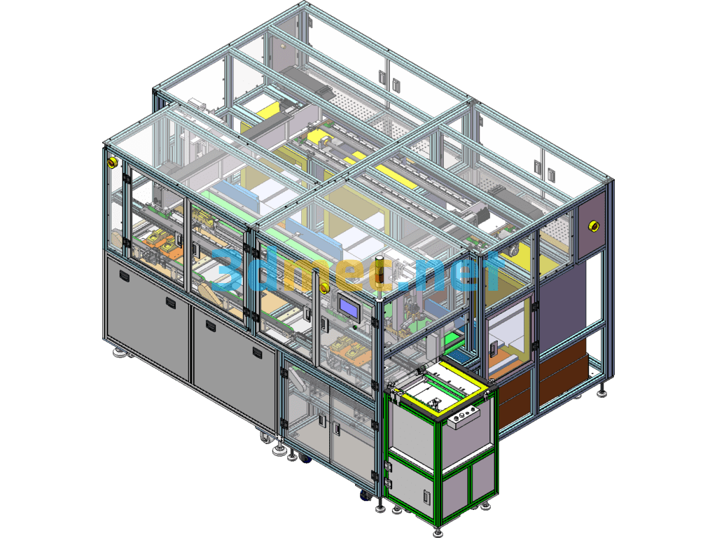 Telephone Automatic Assembly Line - 3D Model SolidWorks Free Download