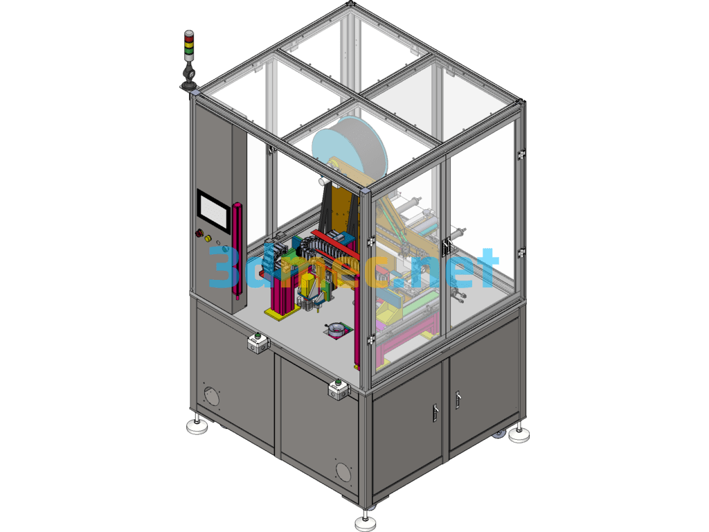 Appearance Full Inspection Attaching Machine - 3D Model SolidWorks Free Download