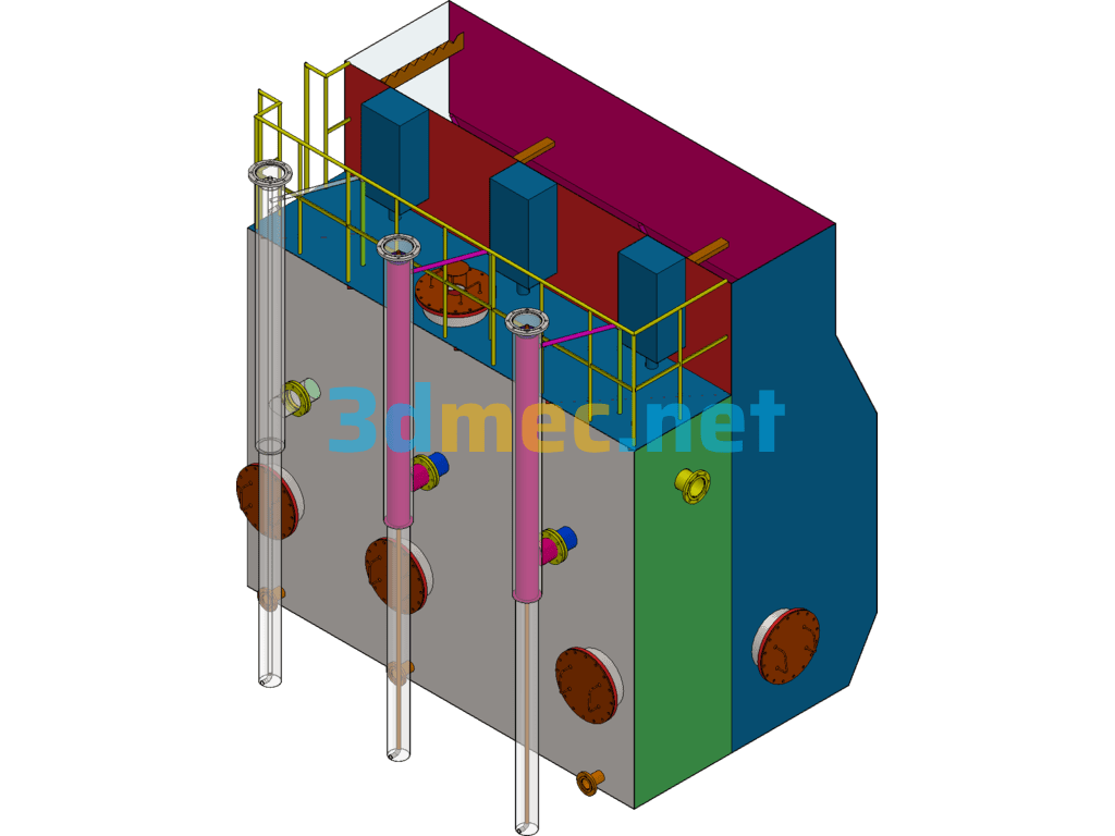 30T Integrated Water Purifier Assembly - 3D Model SolidWorks Free Download