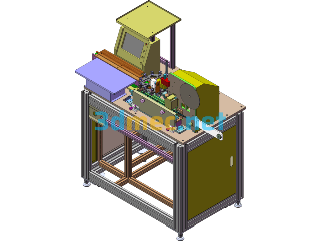 Fully Automatic Inductance Detection Packaging Machine - 3D Model SolidWorks Free Download