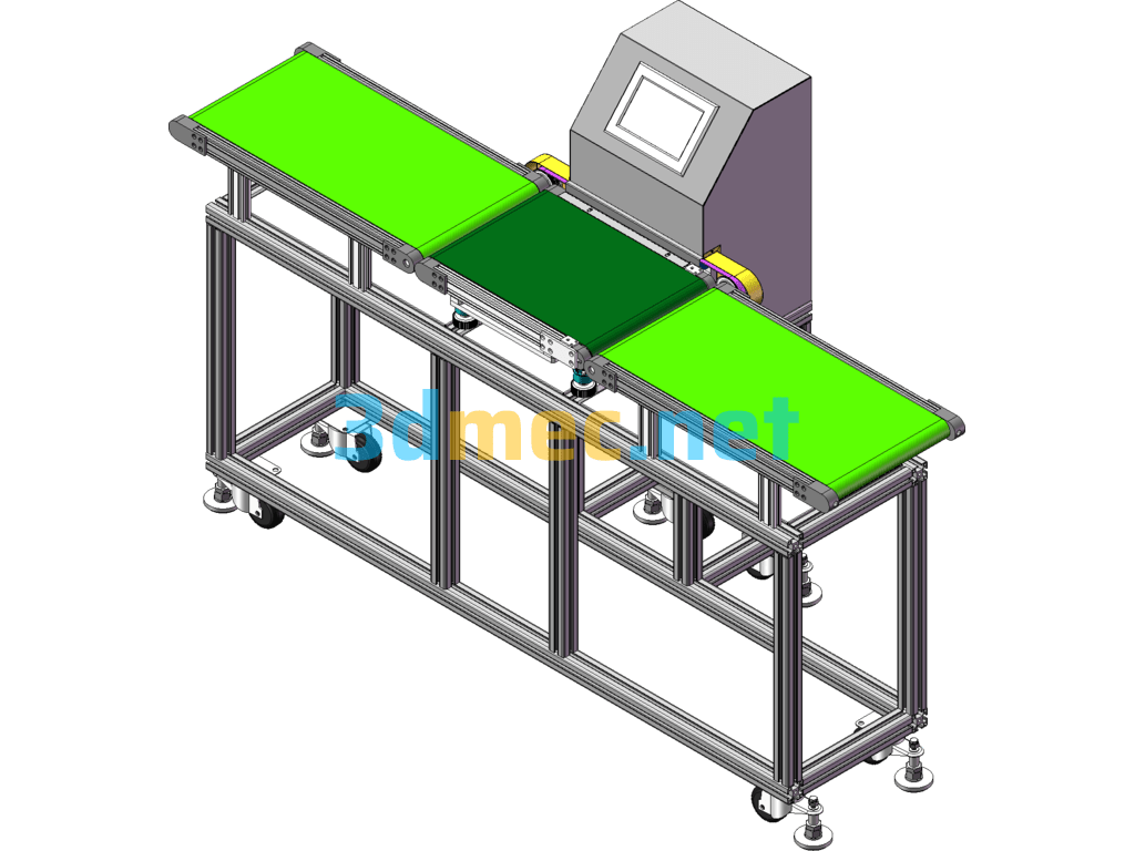 Automatic Weighing Machine For Assembly Line - 3D Model SolidWorks Free Download