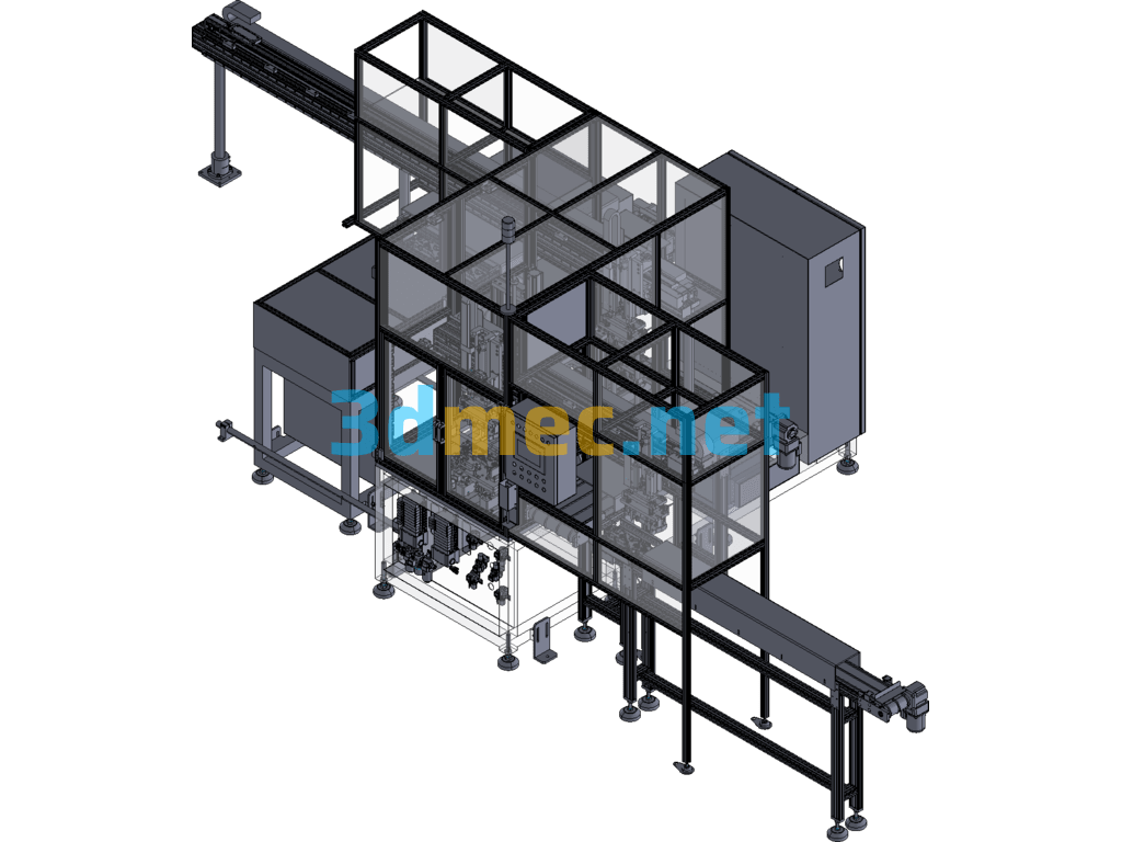 Oil Pump Cover Inspection Machine CVT Reducer Oil Pump Oil Circuit Pump Housing Inspection Equipment - 3D Model Exported Free Download