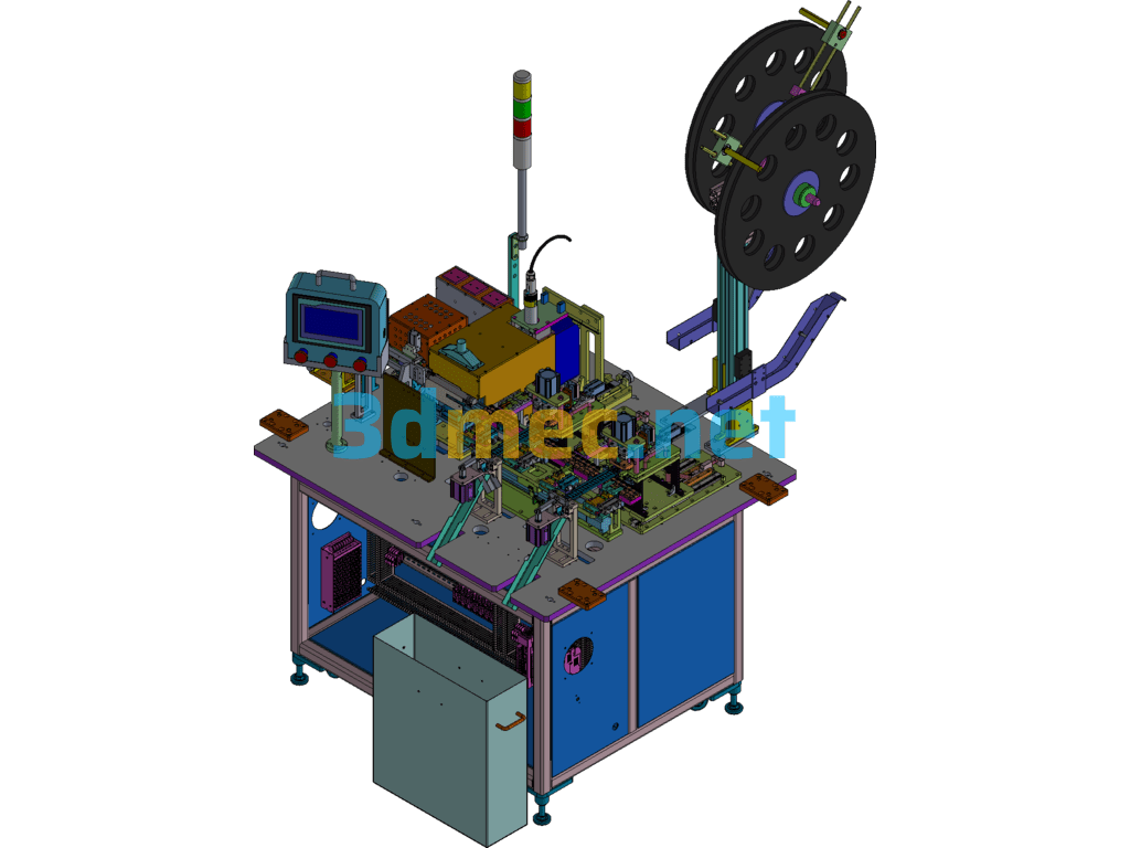 Terminal Automatic Cutting And Testing Equipment - 3D Model Exported Free Download