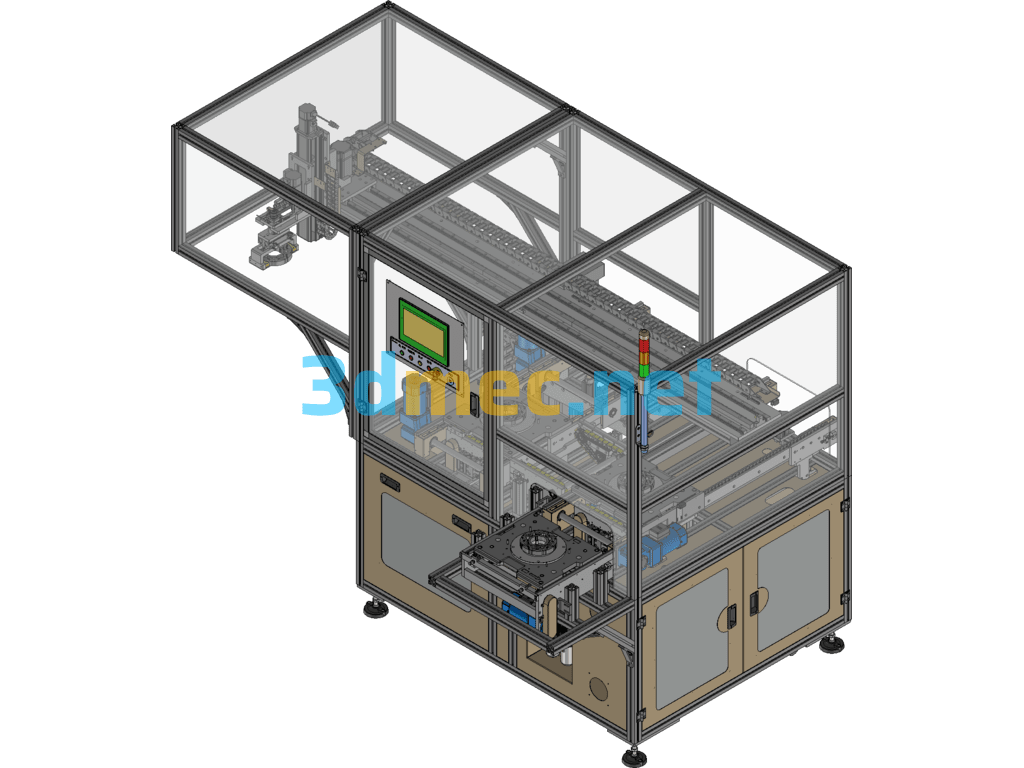 Fully Automatic Dynamic Balancing Measurement And Transfer Machine - 3D Model Exported Free Download