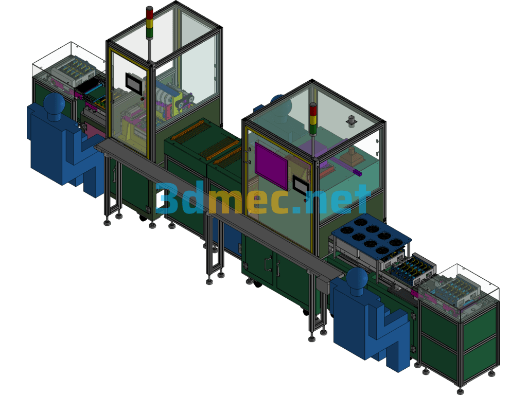 Silicon Steel Sheet Automatic Pressing And Welding Machine - 3D Model Exported Free Download