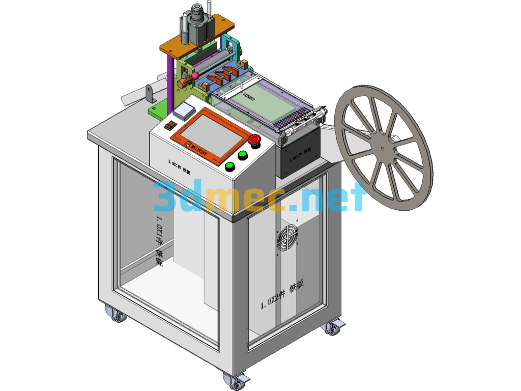 Automatic Braid Cutting Machine - 3D Model SolidWorks Free Download