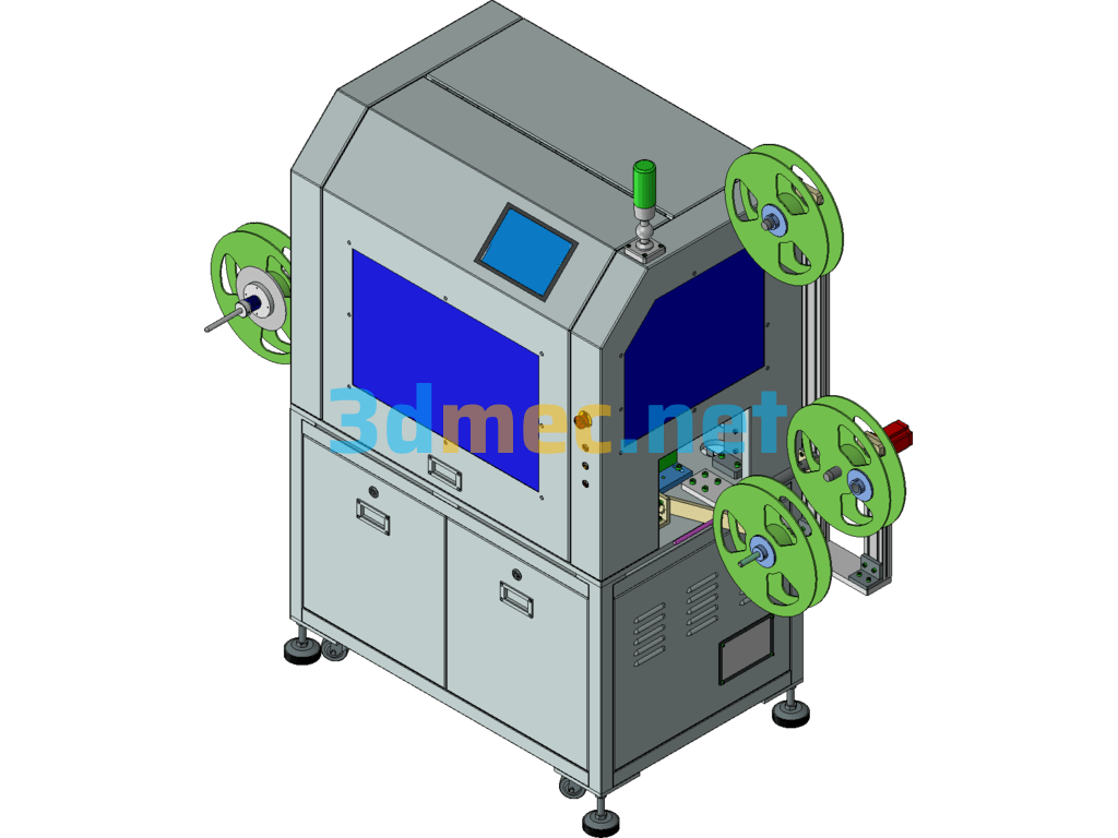 Fully Automatic Cutting And Packaging Machine - 3D Model Exported Free Download