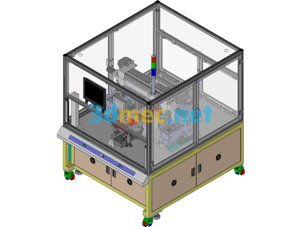 Computer Camera Shell Glue Sticking Equipment - 3D Model Exported Free Download