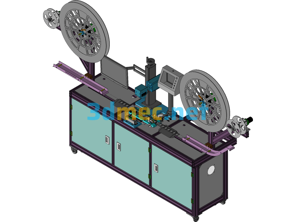 Fully Automatic Marking Machine - 3D Model Exported Free Download