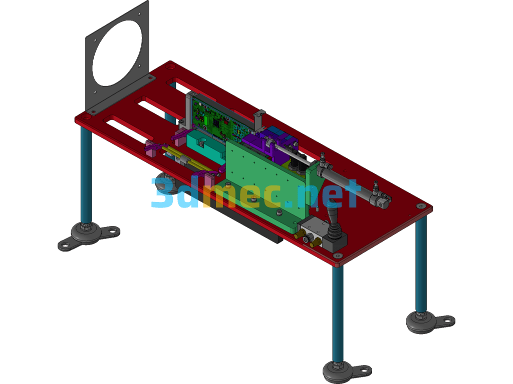 Semi-Automatic Inspection Fixture - 3D Model Exported Free Download