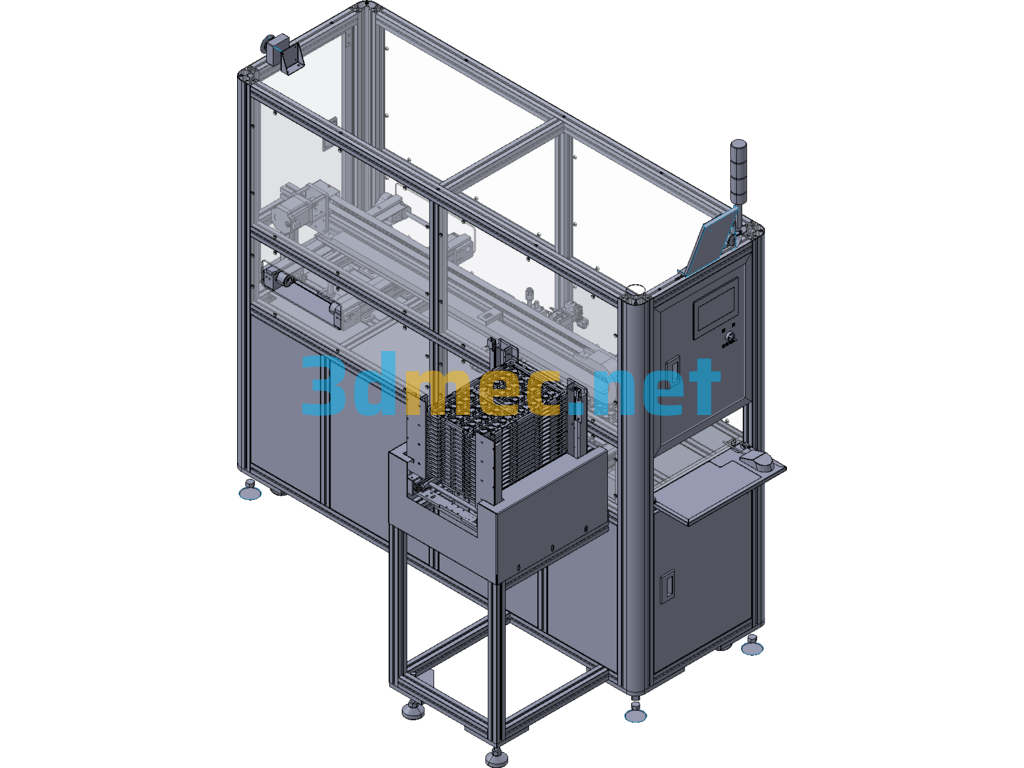 Blister Tray Positioning And Recycling Equipment - 3D Model Exported Free Download