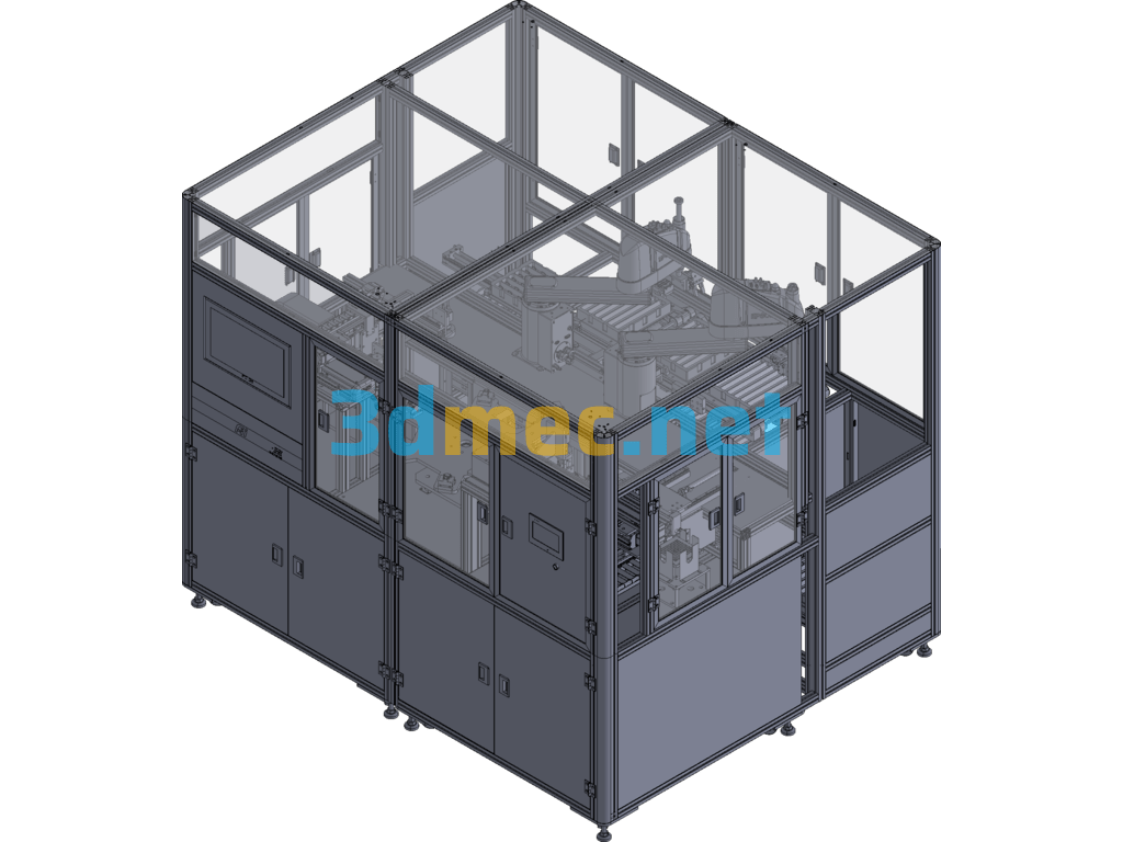 Automatic Attachment Equipment - 3D Model Exported Free Download