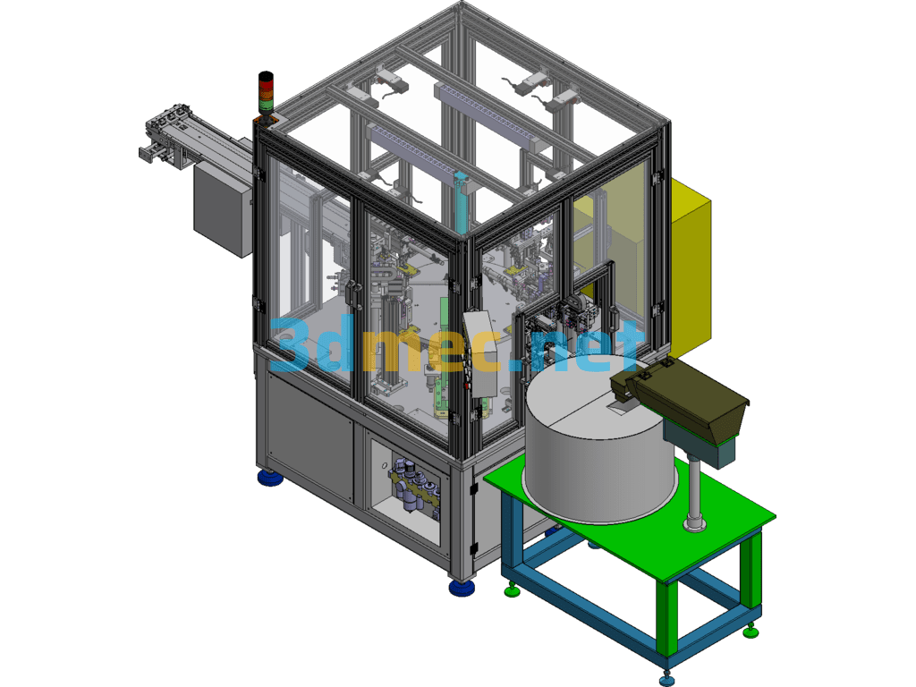 Automatic Assembly Riveting Equipment For Patch - 3D Model Exported Free Download