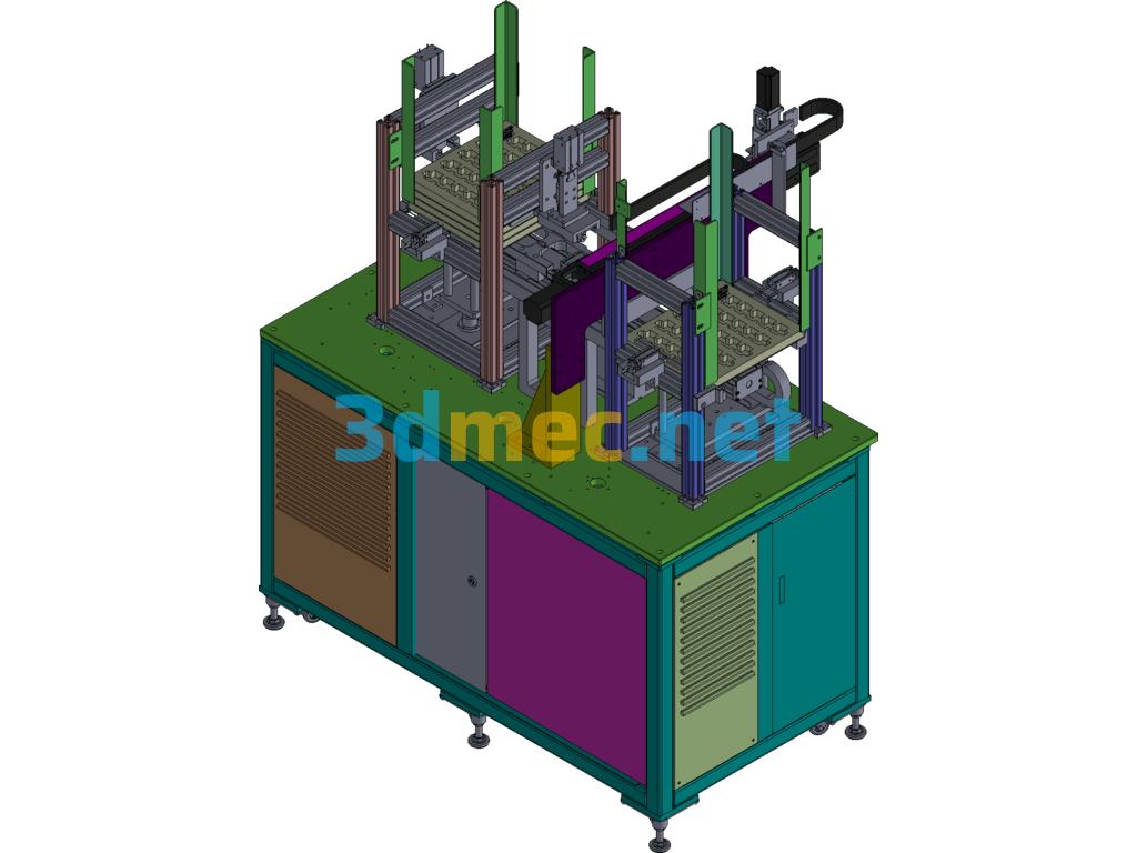 Tray Automatic Loading Machine - 3D Model Exported Free Download