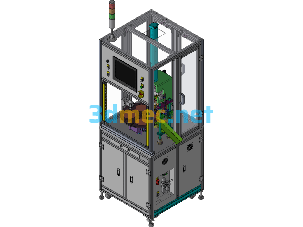 Turntable Pressure-Maintaining Automatic Unloading Equipment - 3D Model Exported Free Download