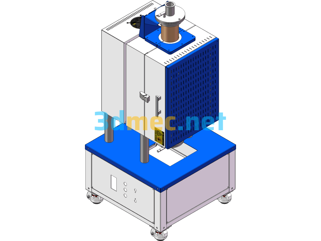 Vertical High Temperature Furnace - 3D Model SolidWorks Free Download