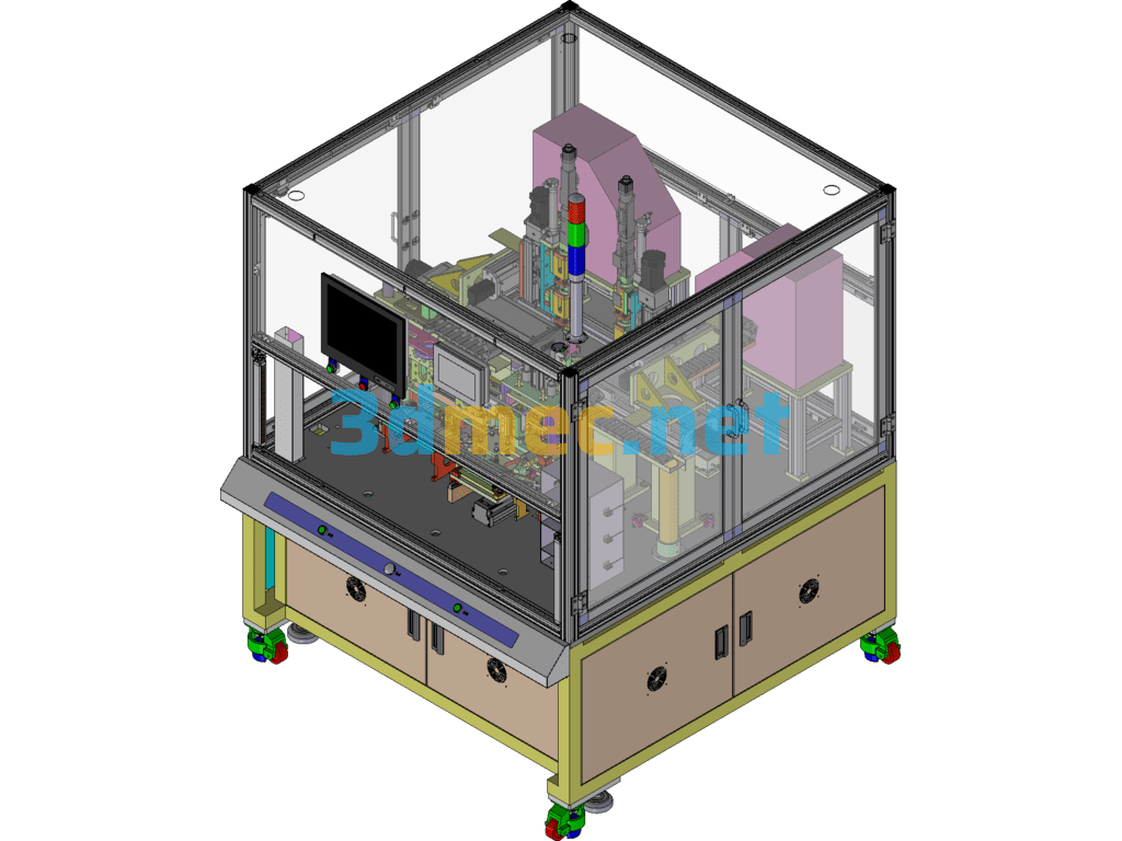 Double Axis Screw Locking Machine - 3D Model Exported Free Download