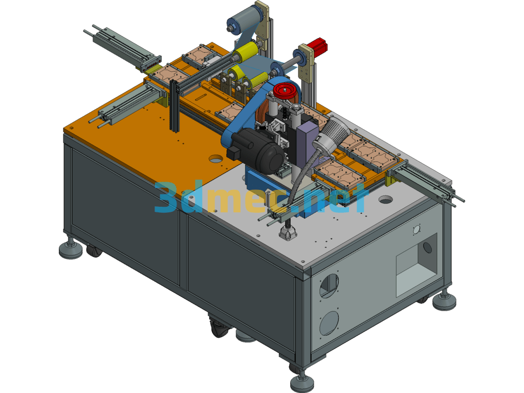 Fully Automatic Silicone Cutting And Packaging Machine - 3D Model Exported Free Download