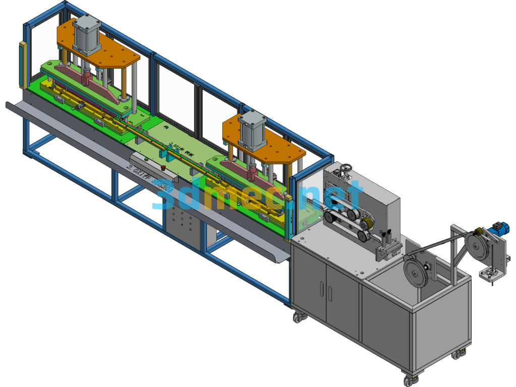 Design Of Automatic Punching And Pressing Line For Colorful Light String Connector - 3D Model Exported Free Download