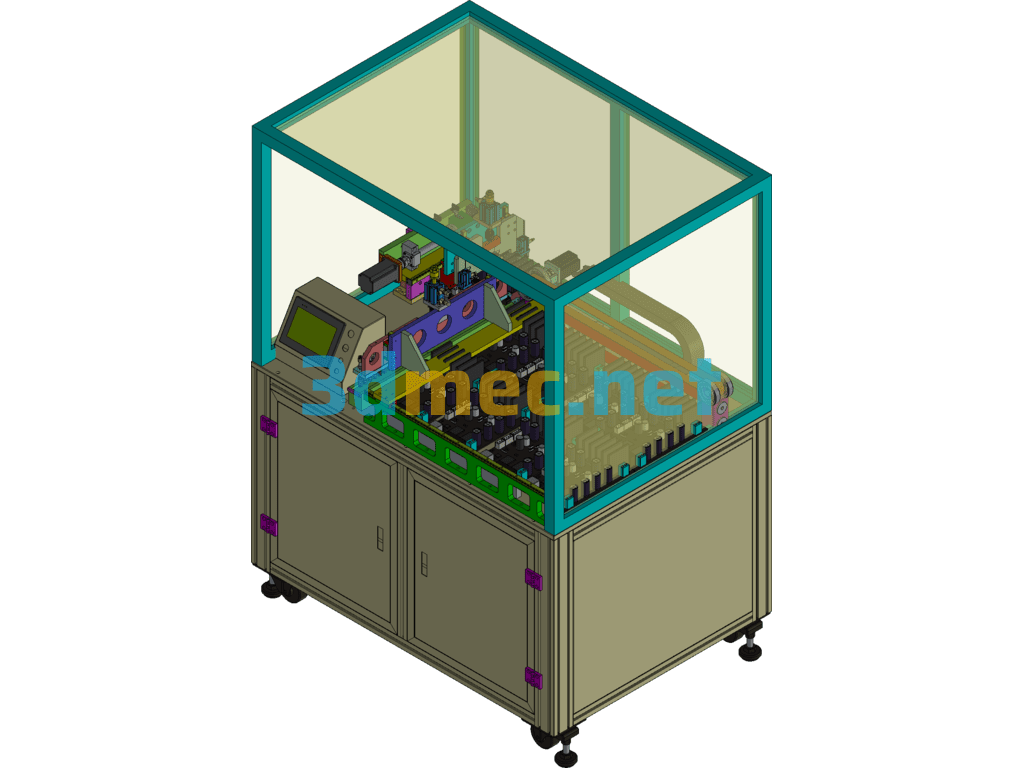 Single Station Design For Automatic Assembly Of Controller Fuses - 3D Model Exported Free Download