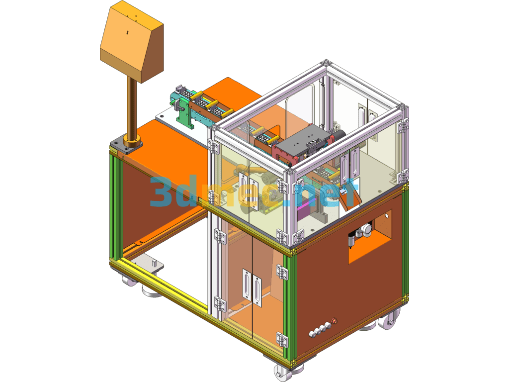 Lithium Battery Recycling Equipment - 3D Model SolidWorks Free Download