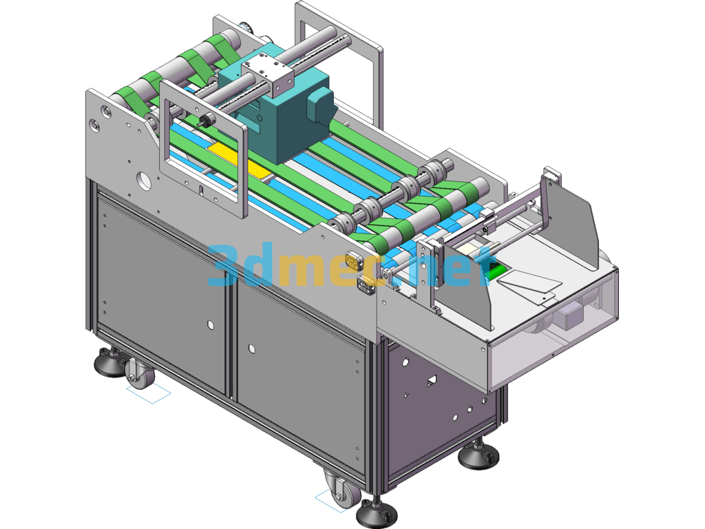 Product Coding Machine - 3D Model SolidWorks Free Download