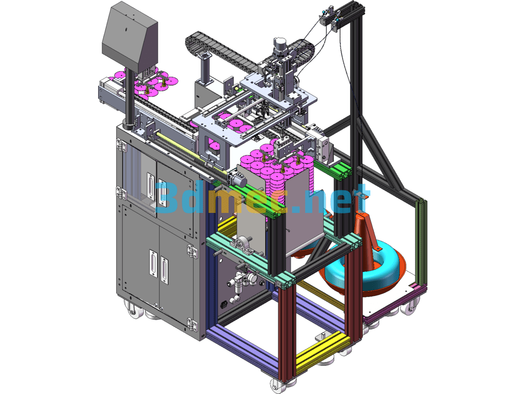 Light Board Automatic Plug-In Equipment - 3D Model SolidWorks Free Download