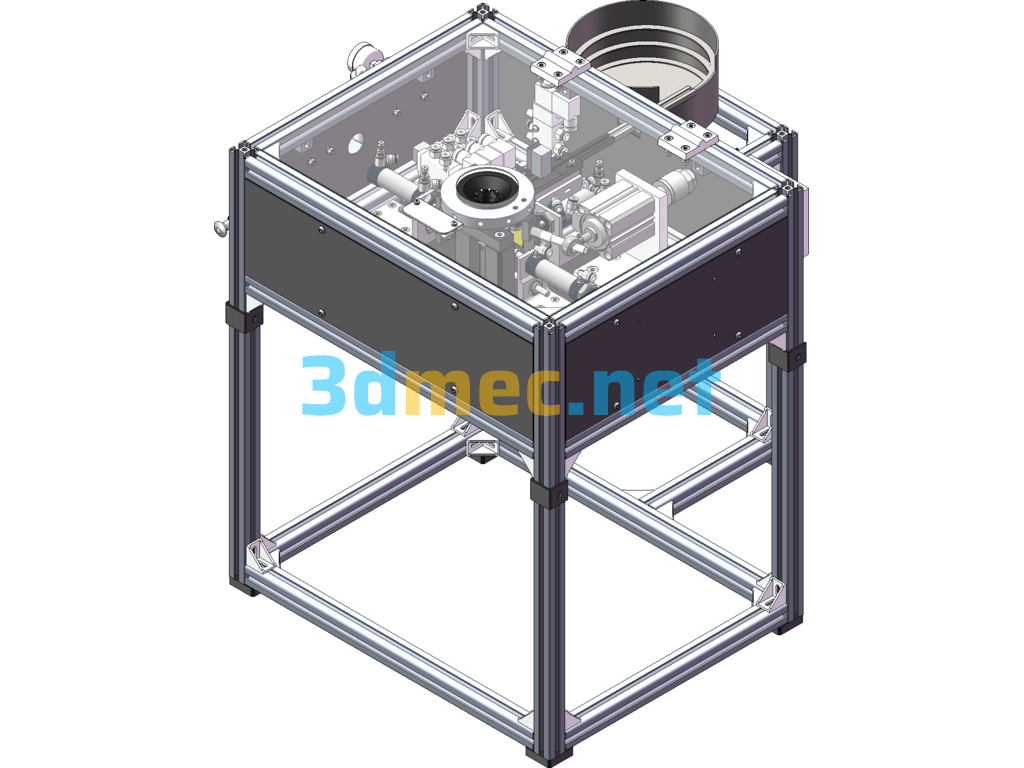 Automatic Riveting And Fastening Equipment For Light Bulb Caps - 3D Model SolidWorks Free Download