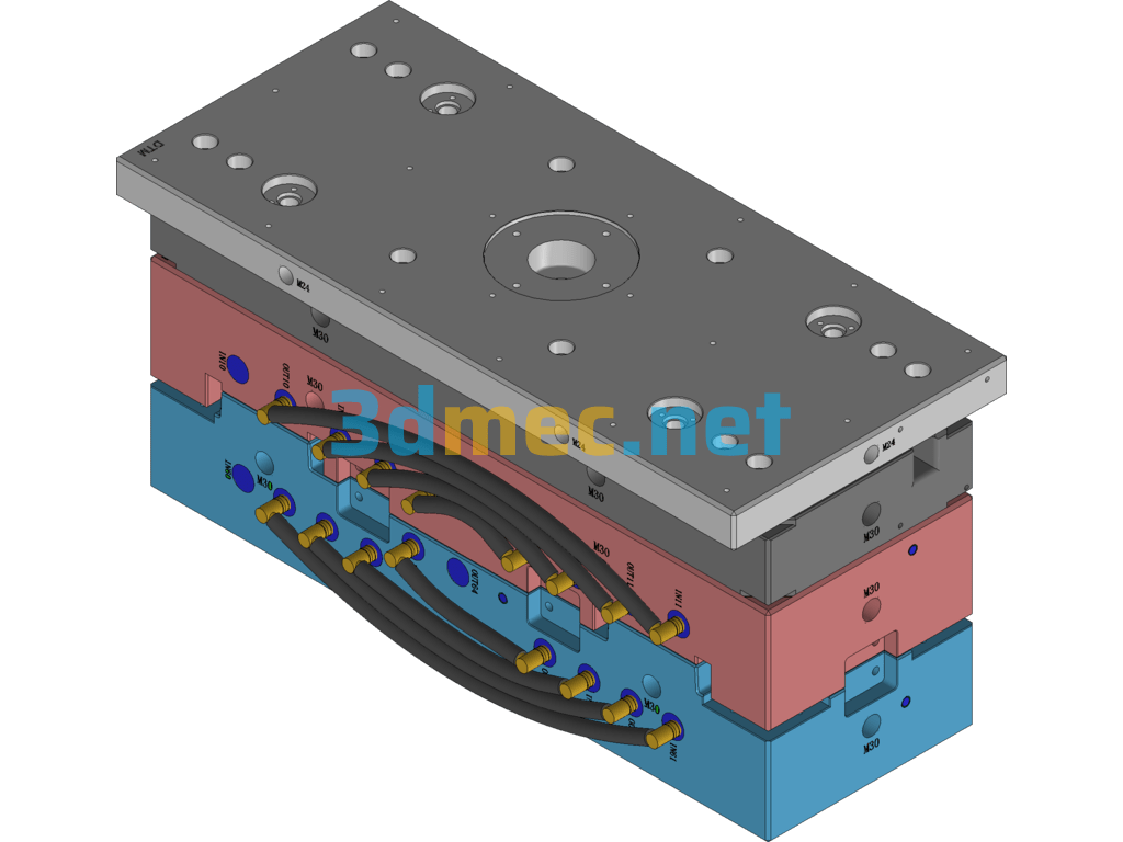 A Set Of Classic Accessory Mold Drawings (Including Project List 3D 2D) - 3D Model UG(NX) Free Download