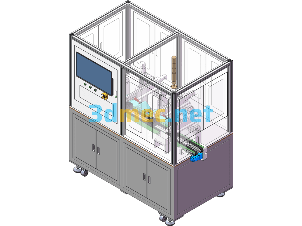 Filter Tip Automatic Detection Equipment - 3D Model SolidWorks Free Download