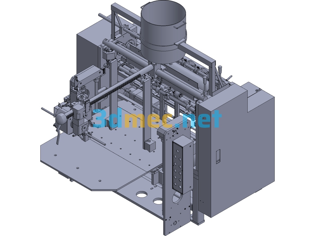 Top Cover Pasting Machine - 3D Model Exported Free Download