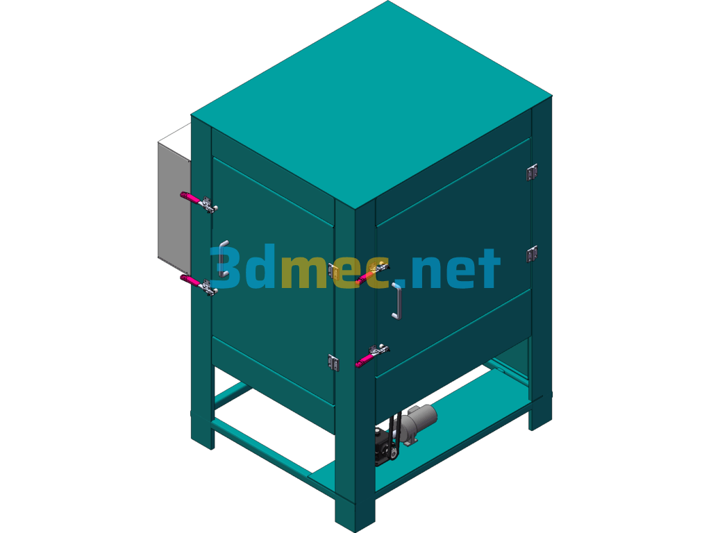 1012 Automatic Liquid Sandblasting Machine - 3D Model SolidWorks Free Download