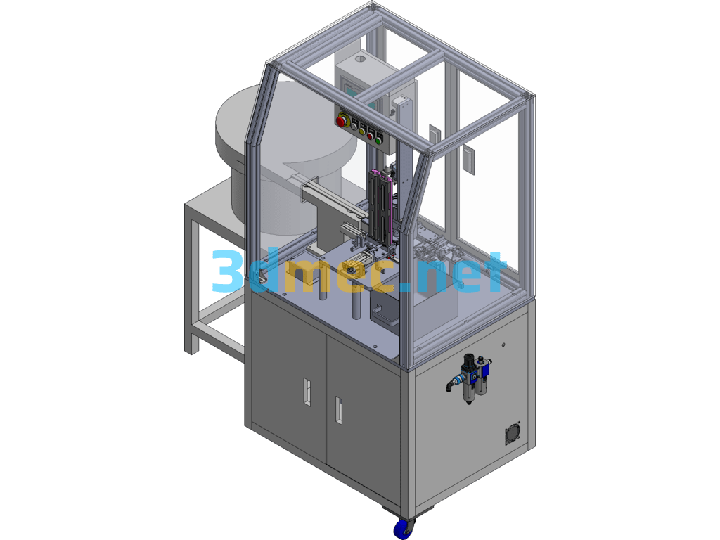 Battery Insulation Sheet Patch Press Machine - 3D Model Exported Free Download