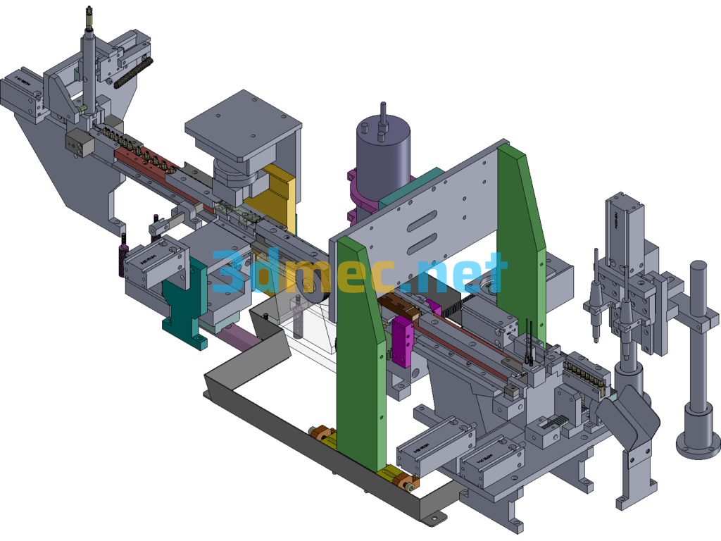 Charging Head Assembly Machine - 3D Model SolidWorks Free Download