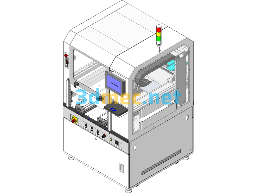 Non-Standard Customized Automatic Screw Machine - 3D Model SolidWorks Free Download