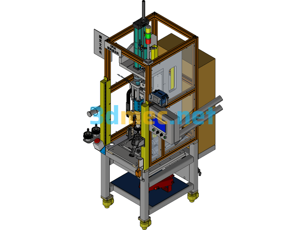 OP10 Isolation Cover Press - 3D Model Inventor Free Download