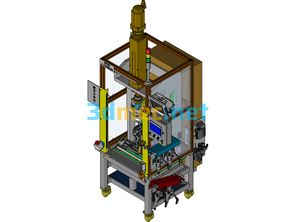 OP130 Upper And Lower Protective Tube Press - 3D Model Inventor Free Download