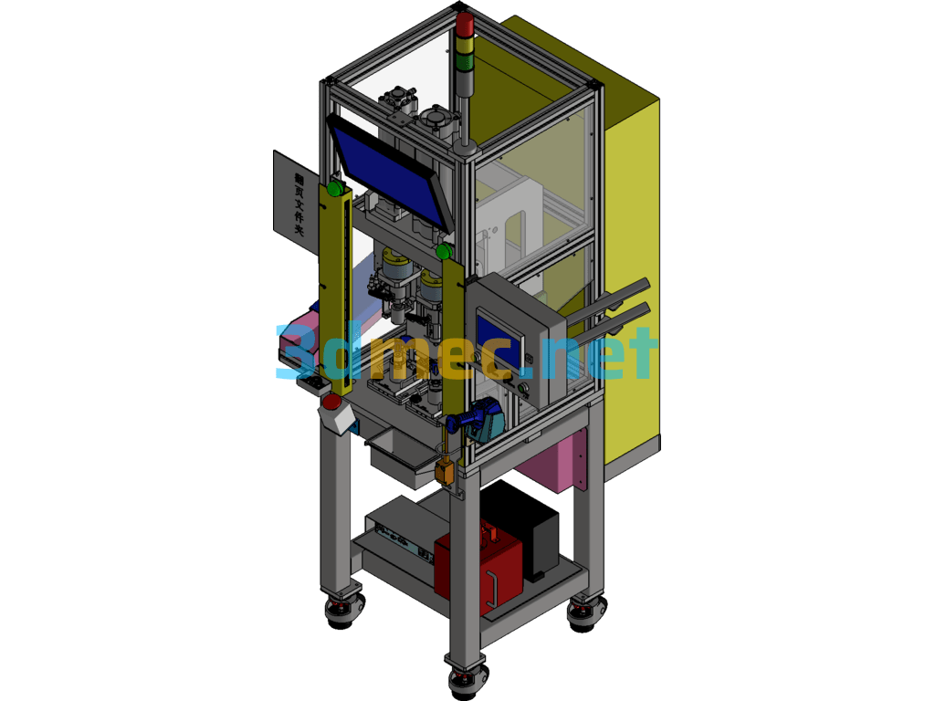 OP180 Axis Assembly Press - 3D Model Inventor Free Download