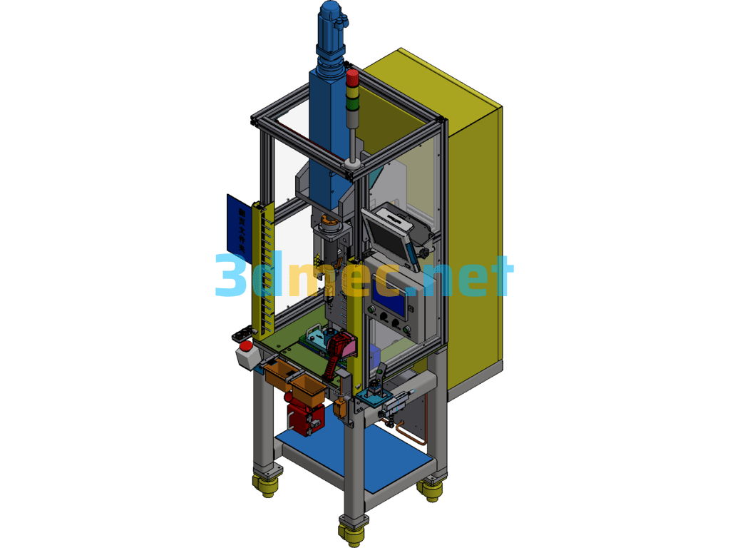 Axis Assembly Riveting Machine - 3D Model Inventor Free Download