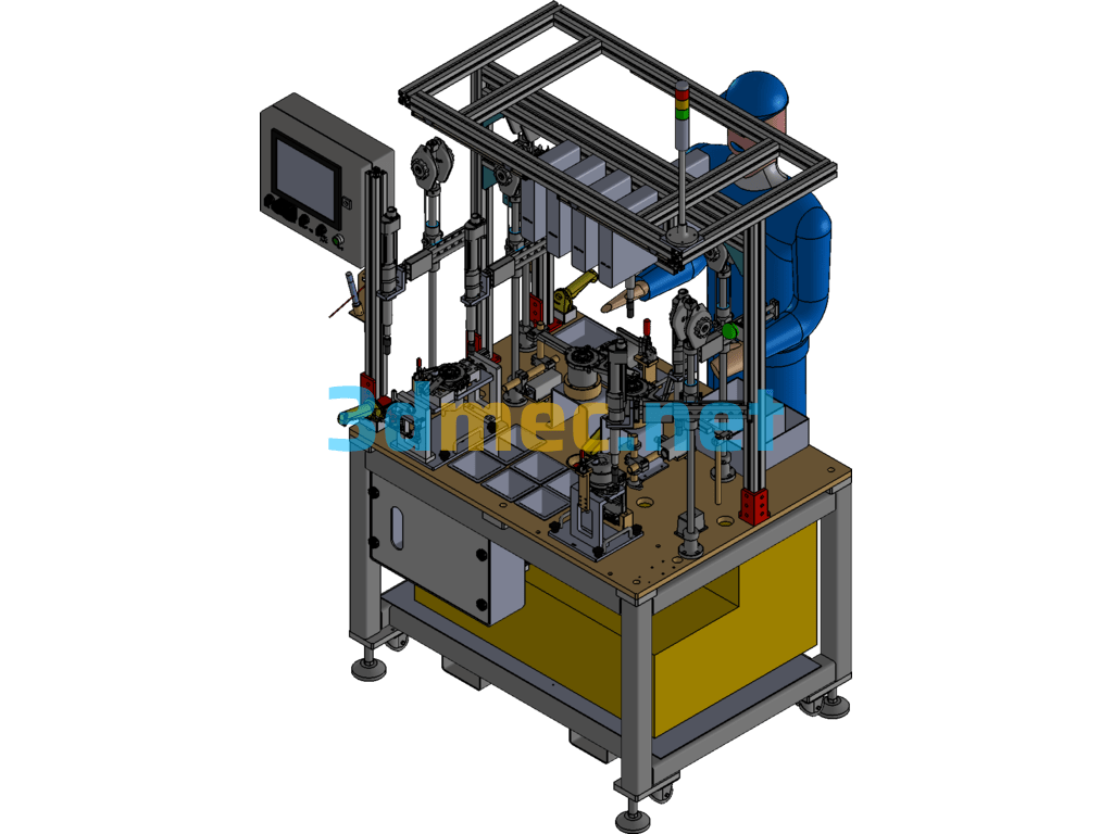 OP220+OP230 ECU And Motor Assembly Station - 3D Model Inventor Free Download