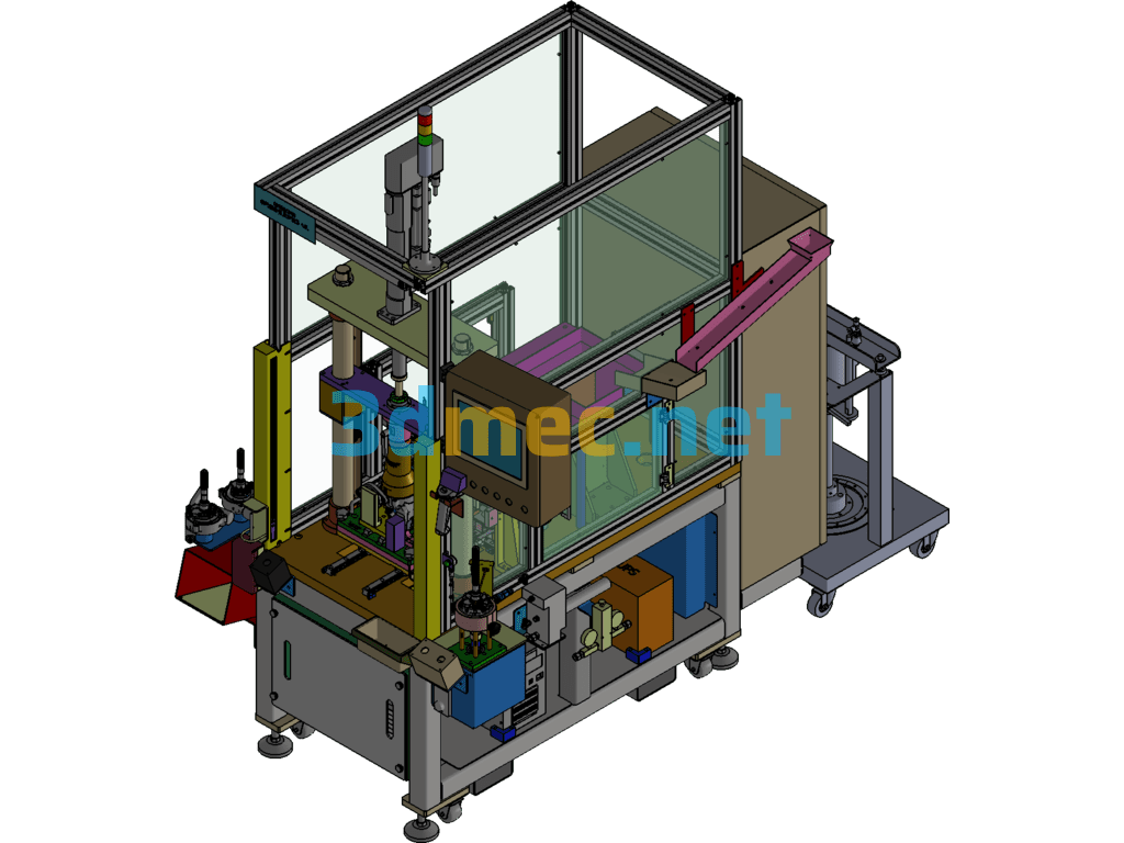 OP80&OP90 Worm Gear Box Assembly And Pin Press Machine - 3D Model Inventor Free Download