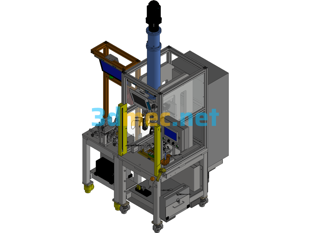 OP20 Input Shaft Torsion Bar & Straightener - 3D Model Inventor Free Download